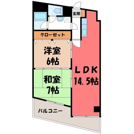 あさひレジデンス弐番館 EASTの物件間取画像